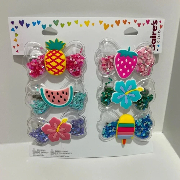 Claire’s bundle with backpack, 3 bracelets, 6 hair clips, pen and earrings - Picture 5 of 13